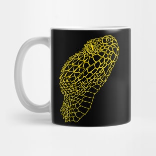 Bush viper (Atheris hispida) yellow Mug